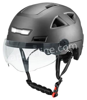 HELM VITO E-LIGHT MET VIZIER MAT ZWART